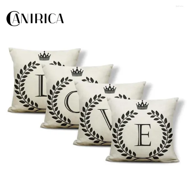 Almohada Canirica Carta Decoración nórdica Almohadas decorativas para el hogar para el sofá Housse de Coussin personalizado