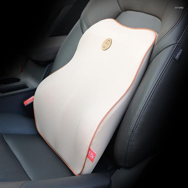 Oreiller dossier de voiture siège soutien lombaire mémoire coton taille chaise Cusion amovible et lavable