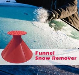 Kussenauto magie sneeuw remover ijsschraper raam venster ruit olietrechter schep kegel deicing21688673976039