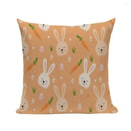 Cubierta de zanahoria de almohada Decoración de sofá de la sala del hogar animal del animal