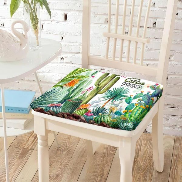 Pillow Cartoon Cactus Printing Chaise Resting S Polyester Household Students Soft Tool Office School Chaies décoratives