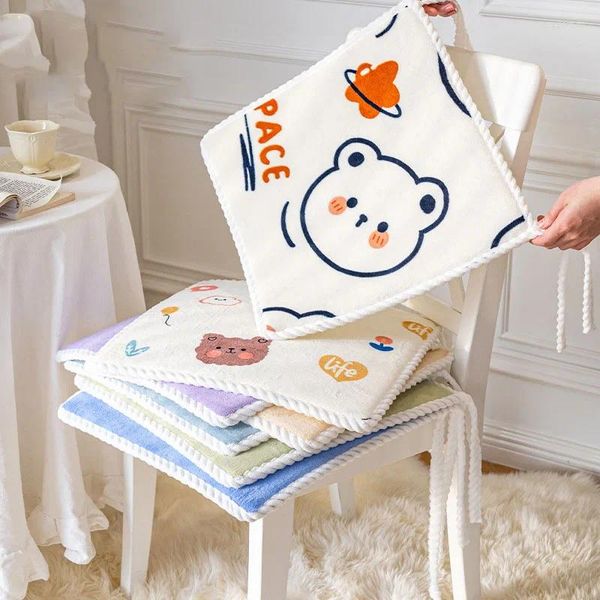 Pillow Cartoon Milk Velvet Automn Winter Hiver With Strap Soft Cozy Warmth Office S Sage d'épaississement sans glissement