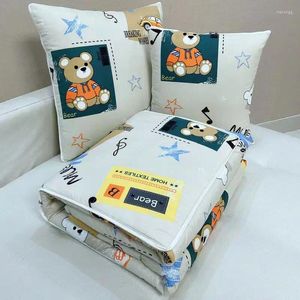 Kussen cartoon afdrukken deken 2 in1 quilt met rits thuisauto reizen kinderen cadeau lente herfst