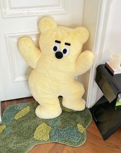 Oreiller dessin anoon jaune ours backpre canapé décor à la maison enfants cadeau d'anniversaire enfant cadeau