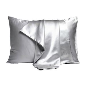 Taie d'oreiller 100% naturel taie d'oreiller en soie de mûrier blanc noir lit décoratif taie d'oreiller luxe confortable solide pur soie coussin cas 230629