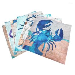 Kussensloop 6 pack mediterrane stijl gooi oceaan thema decoratief vierkante kussen cover 18x18inch zee