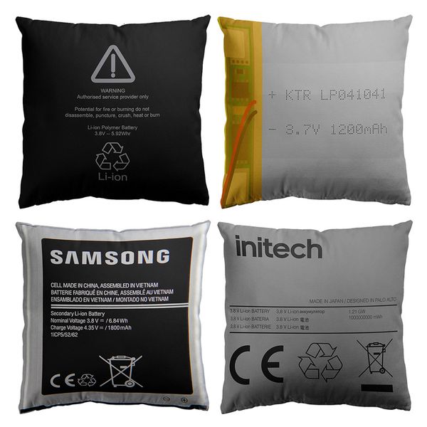 Funda de almohada Aertemisi Juego de 4 baterías hinchadas Patrón divertido de primera calidad Fundas de cojines cuadradas Fundas de almohada 45 cm x 230529