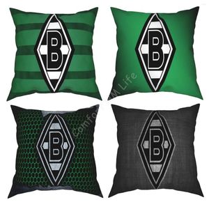 Taie d'oreiller Borussia Monchengladbach Imprimer Cas Couverture Maison Canapé Lit Canapé Décor Coton Taie D'oreiller Curshion 18x18 Pouces