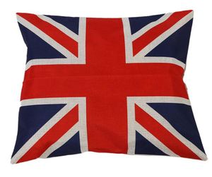 Caisse d'oreiller British Vintage Style Union Jack Flag Throw Case Promotion de taie d'oreiller8390587