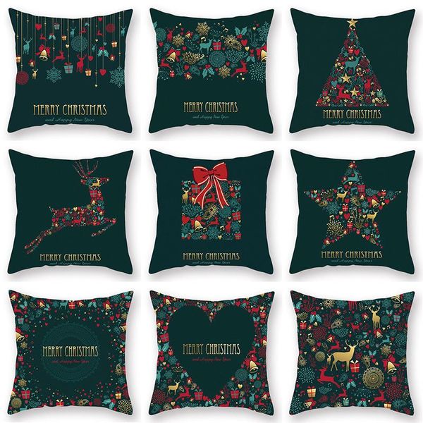 Kussensloop Kerst Xmas Decoratieve Boom Decor Gedrukt Sofa Kussen Merry Home Textiel Beddengoed Kussens