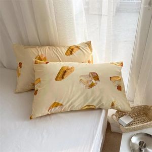 Funda de almohada con estampado de postres creativos, funda de cojín con estampado de doble cara, funda de almohada para el hogar, dormitorio, decoración bonita, 48x74cm