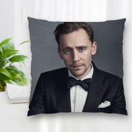 Caja de almohada personalizada Tom Hiddleston Star Coushion Coushion Cubiertas para sillas para el hogar Cas de almohadas decorativas con cremallera2577681