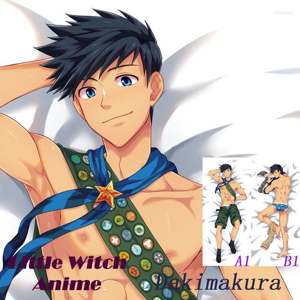 Taie d'oreiller Dakimakura Anime Males Sa Couverture de corps grandeur nature imprimée recto-verso