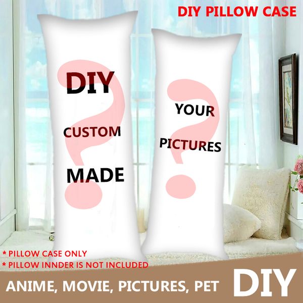 Funda de almohada DIY hecha a medida Anime abrazando cuerpo impreso solo uno para ti funda de cojín ropa de cama para el hogar 230104