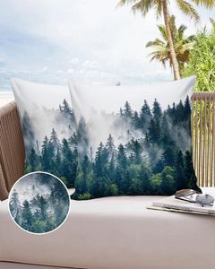 Taie d'oreiller en forme d'arbre forestier, taie d'oreiller imperméable simple, pour la maison, le canapé, le bureau, la voiture, décoration