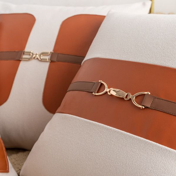Coussinet couverture d'oreiller de style luxe haut de gamme