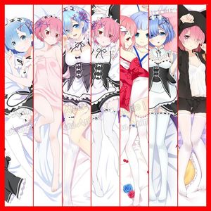 Taie d'oreiller Hobby Express Anime Dakimakura japonais Otaku Waifu, housse de corps de câlin Ram Rem Re Zero