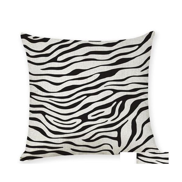 Taie d'oreiller Motif imprimé léopard Impression Taie d'oreiller Coussin de mode mobile Er Ameublement Canapé avec différents styles 6 5Sy J1 D Dh9Gr