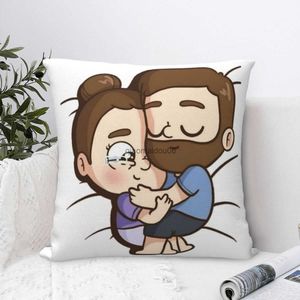 Caisse d'oreiller Pibubear Anime Case Home Decor Cushion Cover Cover Gift For Anime Amour Double face Print 45x45cm HKD230817