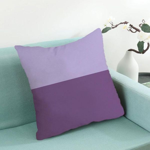 Caisse d'oreiller motif violet couvercle de coussin décoratif floral pour le canapé de voiture décor outre-oreiller des oreillers à la maison 45x45cm