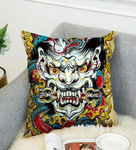 Kussensloop samurai tattoo art 3d print cover bank bed home decor kussensloop slaapkamer kussen voor autocouch14302886