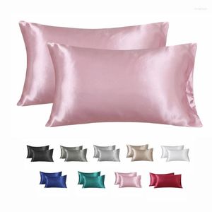 Pillow Case Silk Pillowcase Cover Silky Satin Hair Beauty Comfortable Home Decor Covers.