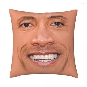 Pillow Case The Rock Face Dwayne Cushion Cover For Sofa Home Decorative American Actor Johnson Throw Polyester Pillowcase CasePillow