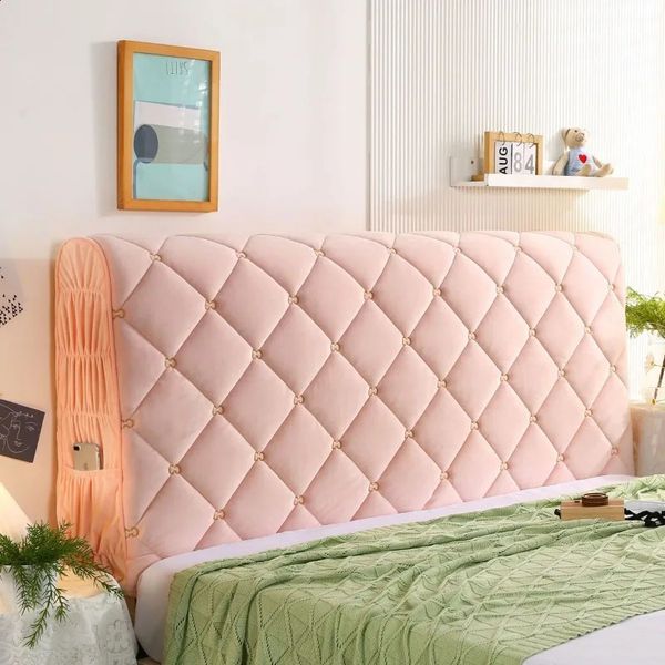 Caja de almohadas espesarse de coral suave de vellón elástico cubierta de tablero de vedeadio