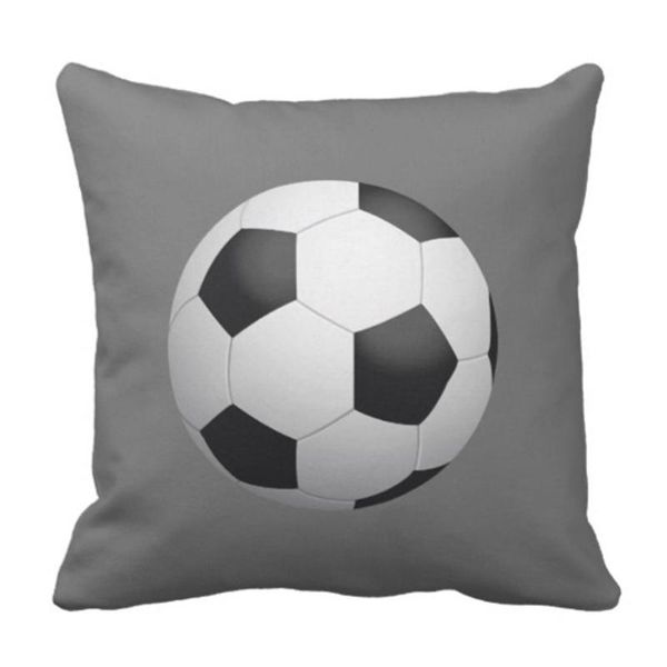 Funda de almohada Funda de tiro Balón de fútbol Juego de deportes Objetivo Decoración decorativa para el hogar Square18 X 18 pulgadas Funda de almohada