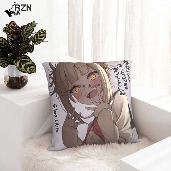 Casse d'oreiller toga himiko cas mon héros académia anime dakimakura coussins couverture de couverture décor de lit de lit de lit de lit de lit