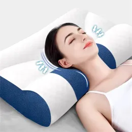 Almohada de almohada de espuma de memoria cervical, almohada ergonómica de ganso, almohada de ganso de ganso de consuelo de soporte cervical para mejorar el sueño