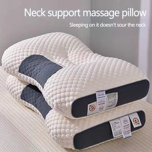 Oreiller orthopédique cervical pour le cou, aide à dormir et à protéger le Massage SPA en Fiber de soja domestique pour dormir 230901