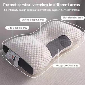 Oreiller cervical orthopédique pour aider à dormir et protéger le noyau de massage en fibre de soja domestique 230711