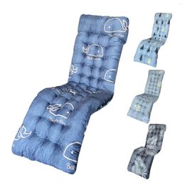 Chaise d'oreiller longue épaissie de tampon de siège de repos confortable tapis imperméable pour le chair de ligne extérieur 170x48x8cm