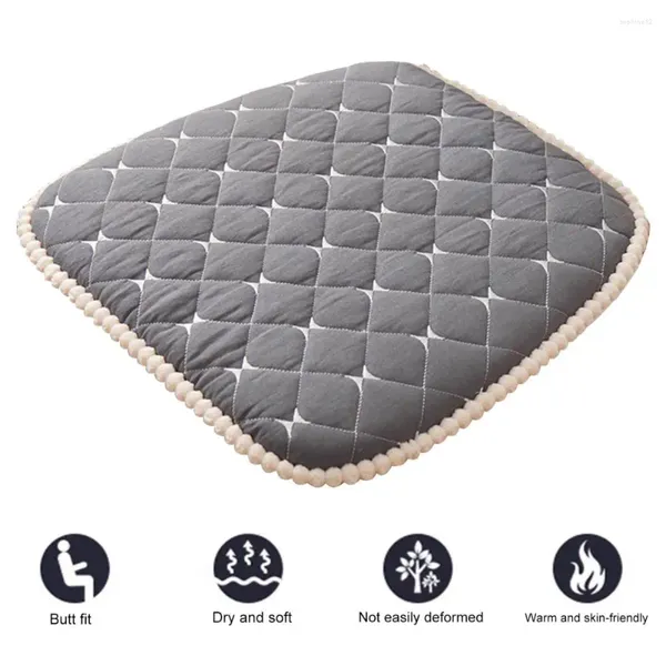Mat de chaise d'oreiller avec conception de sangle à fermeture éclair confortable facile à fixer pour le confort de la maison