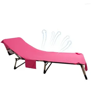 Almohada chaise lounge cubierta con bolsillos para toalla de silla de piscina de microfibra toallas al aire libre para la tumbona para jardín playa el patio