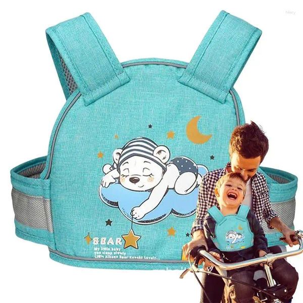 Pillow Enfant Safety Belt Cycling Harness Motorcycle pour les enfants Mesh respirant avec un bambin réglable