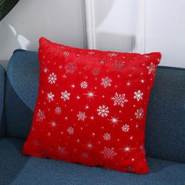 Kussen Kerstdecoratie Covers 45 45cm kussens Decor Home Set Luxe zachte pluche sneeuwvlokomslag voor bank woonkamer