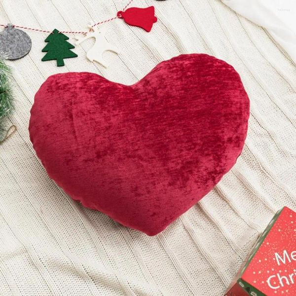 Almohada Navidad Exquisito Caramelo Forma de corazón Tiro Festivo Decorativo para Sofá Sofá Dormitorio