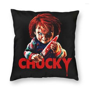 Kussen Chucky Killer Horror Halloween Cover Home Decorative Child's Play Movie S Throw for Sofa Double-Sided