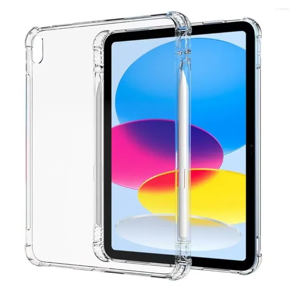 Oreiller de coque en silicone à l'épreuve du choc transparent pour iPad Mini Air Pro 9.7 10.2 10.5 10,9 3e 4e 5e 6e 7e 8e 9e 10e génération Case de tablette