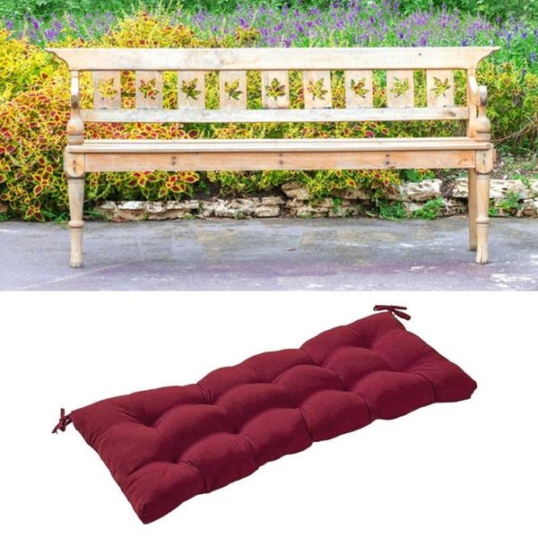 Oreiller confortable, chaise longue d'assise, mobilier de jardin, doux et épais, banc d'extérieur, élastique antidérapant pour