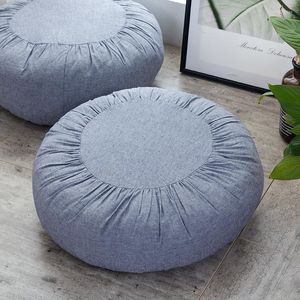 Almohada Algodón y tela Arte Redondo Relleno engrosado Tatami Meditación Futón Silla Banco para aliviar la presión Cómodo