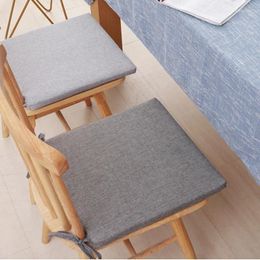 Kussen Katoen Linnen 40x40cm Vierkante zitting Afneembare en wasbare stoel Voor eetkamer Kantoor Tuin Bank Billen