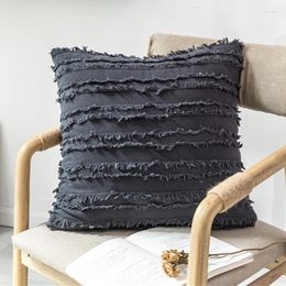 Almohada de algodón cubierta decorativa decorativa simple fondos suaves cojin sala de estar sofá tierras decoración del hogar