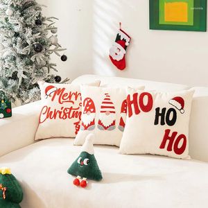 Kussensloop Kerst Kerstman Elanden Handdoek Borduren Vakantie Woondecoratie Slaapkamer Woonkamer Bank Taille Kussensloop Zacht