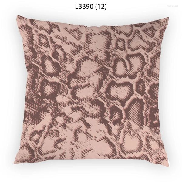 Taie d'oreiller cadeau nordique Simple décoratif S canapé Polyester lin matériel velours 45x45 cm Art moderne E2437