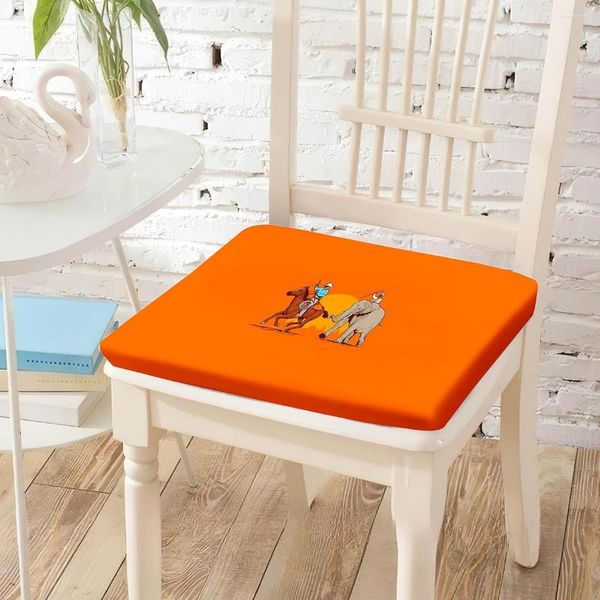 Almohada Vaquero Caballo Elefante Impresión Silla Cuadrado S Suave Extraíble Lavable Abrigo Sillas Pad Interior Comedor Decoración del Hogar