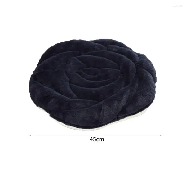 Oreiller coussin tatami tatami tampon de siège lavable antidérapant granule de rose rond chaise de plancher en peluche décorative