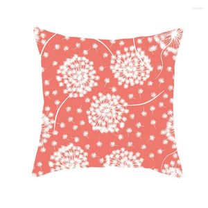 Kussen Creative Noordse geometrie Rode Witte kast Moderne Decoratieve bank Polyester voor 45x45 cm kussens 45x45cm